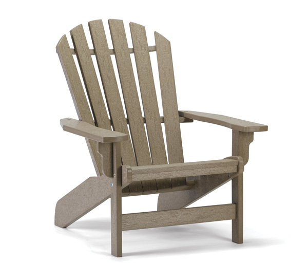 Coastal Adirondack Chair by Breezesta with high-back style made from recycled poly in 20 color options