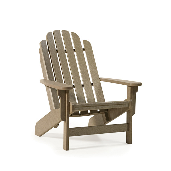 Shoreline Adirondack Chair by Breezesta with high-back style made from recycled poly in 20 color options