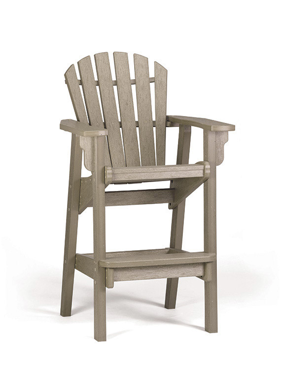 Coastal Bar Chair by Breezesta outdoor furniture collection made from recycled poly in a variety of color options