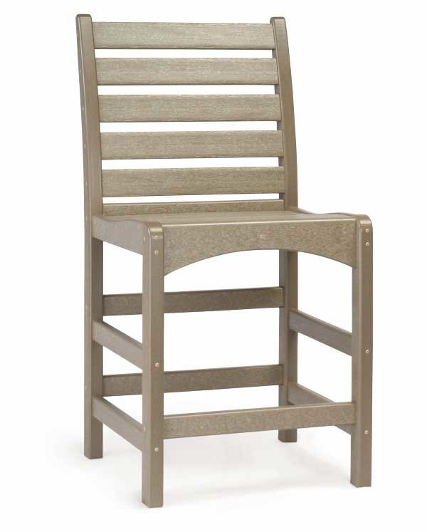 Piedmont Counter Side Chair by Breezesta outdoor furniture collection made from recycled poly in a variety of colors