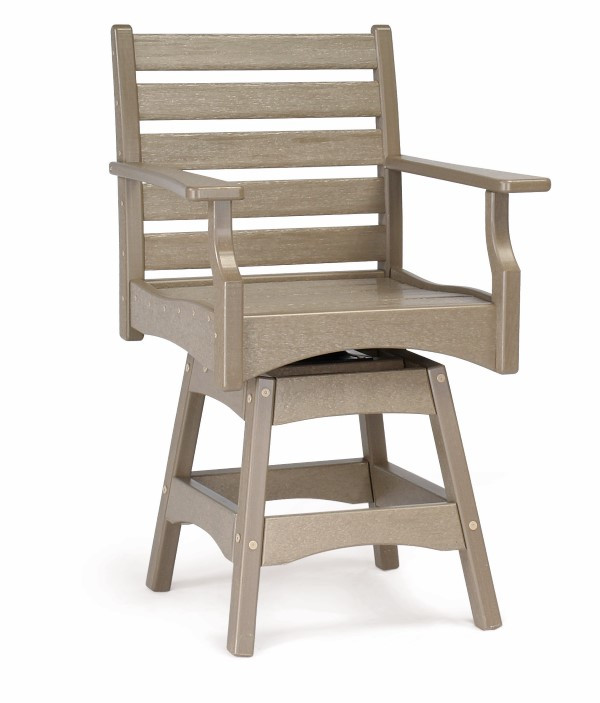 Piedmont Swivel Counter Chair by Breezesta outdoor furniture collection made from recycled poly in a variety of colors