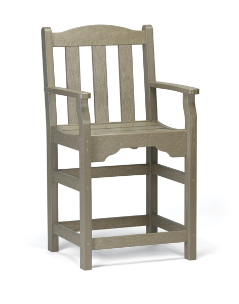 Ridgeline Counter Captain Chair by Breezesta outdoor furniture collection made from recycled poly in a variety of colors