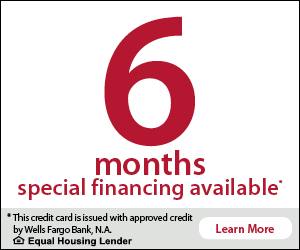 6 months special financing available